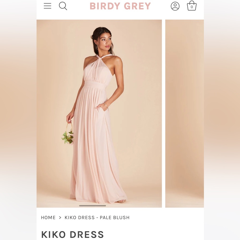 Birdy Grey Kiko Blush Pink Bridesmaid Dress NWT